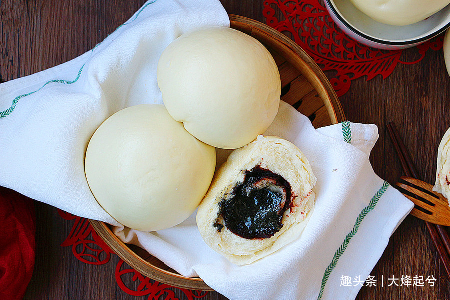 会拉丝的汤圆流沙馒头,Q弹软糯,喧软香甜,值得尝试