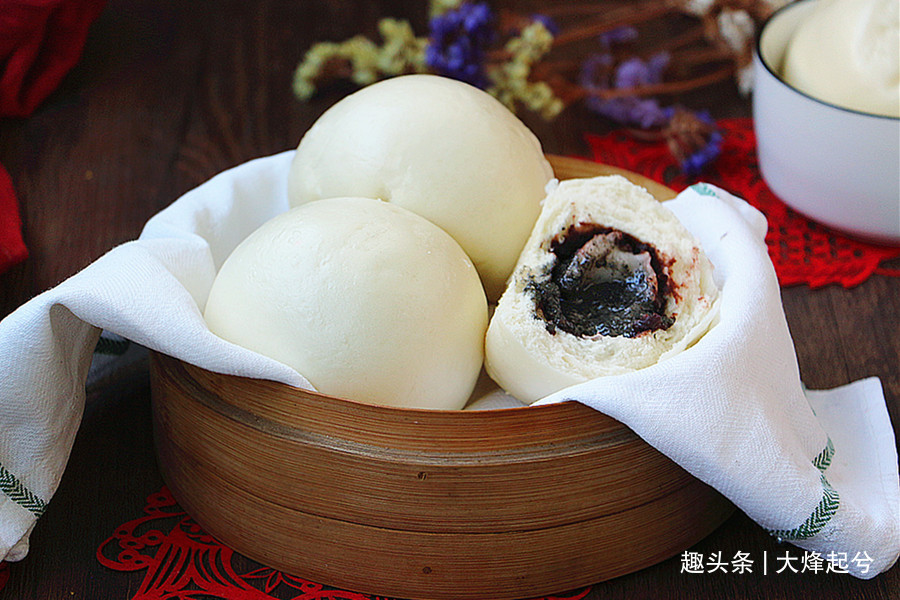 会拉丝的汤圆流沙馒头,Q弹软糯,喧软香甜,值得尝试